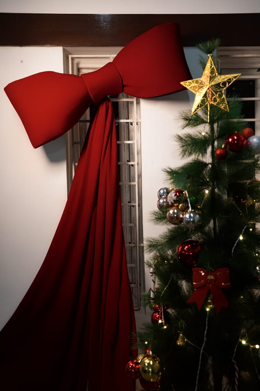 Premium Maroon Velvet Bow | Large Decorative Single Bow for Gifts, Hampers, Parties & Home Décor | Rich Velvet Fabric | Handmade | Perfect for Festivals & Occasions