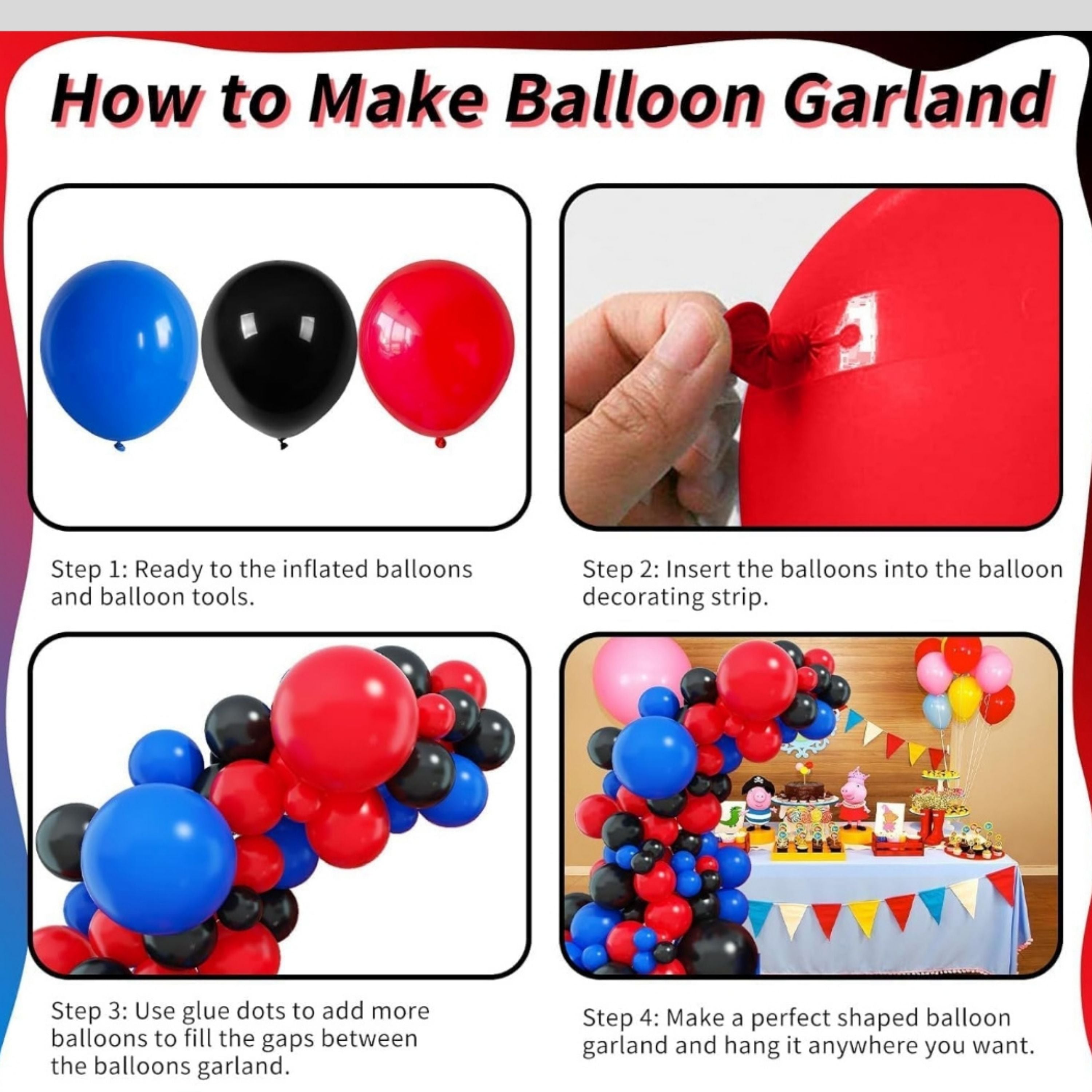 ✨ Spider Hero 1st Birthday Decoration Kit – 175 Pcs | Full Party Combo ✨