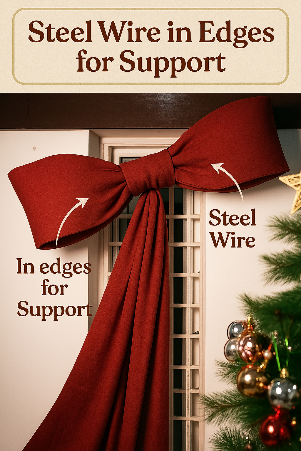 Premium Maroon Velvet Bow | Large Decorative Single Bow for Gifts, Hampers, Parties & Home Décor | Rich Velvet Fabric | Handmade | Perfect for Festivals & Occasions